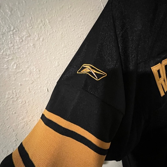 VINTAGE PITTSBURGH STEELERS BEN ROETHLISBERGER AUTHENTIC REEBOK JERSEY 48 NFL - Picture 9 of 13